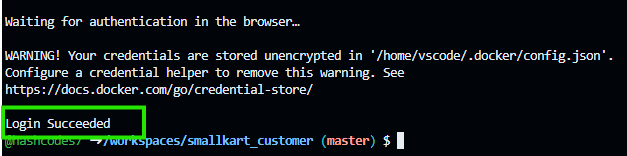 Auth Success Terminal